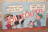 ct-190605-89 PEANUTS / McDonald's 1990 Meal Toy Cardboard Sign "Lucy& Linus"