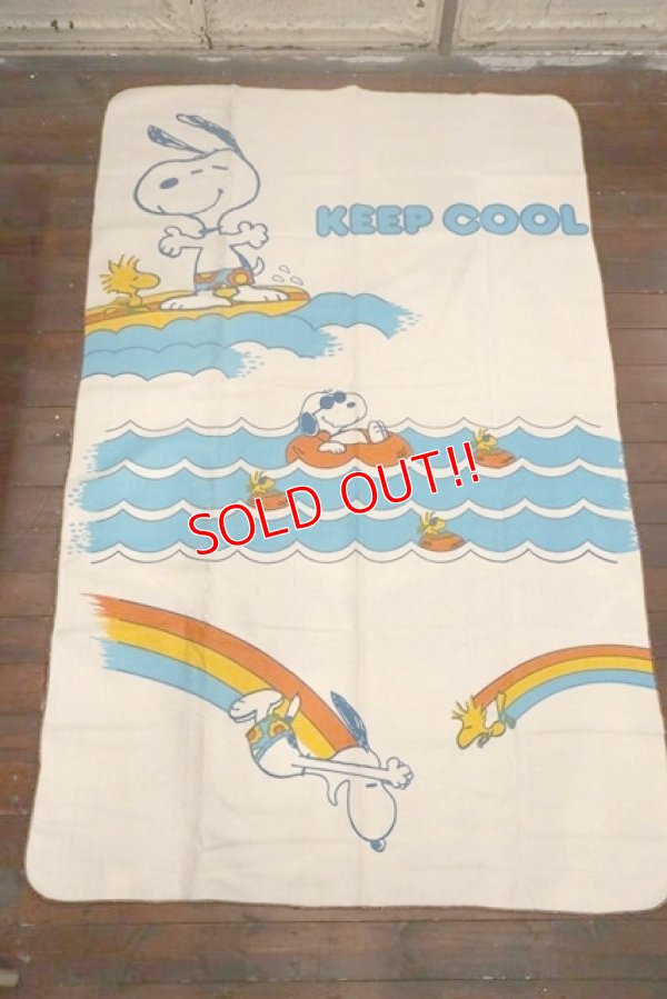 画像1: ct-190605-70 Snoopy & Woodstock / Chatham 1970's Blanket