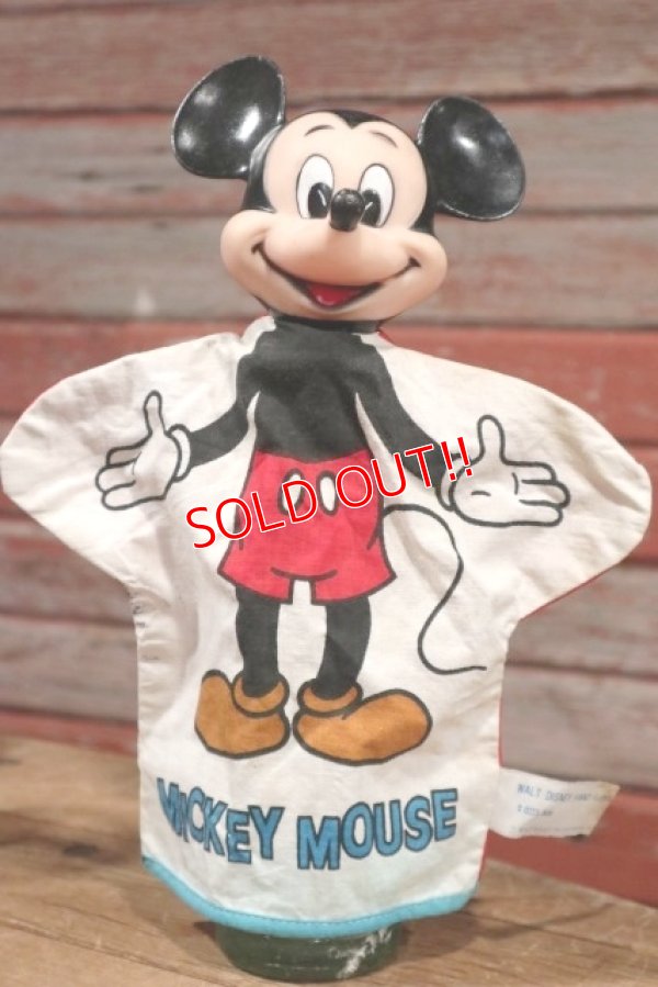 画像1: ct-190605-60 Mickey Mouse / 1970's Hand Puppet