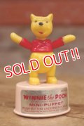 ct-160901-151 Winnie the Pooh / Kohner Bros 1970's Mini Push Puppet