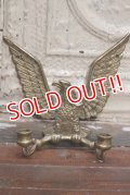 dp-190522-02 Vintage Brass Eagle Candle Holder