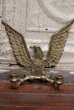 画像1: dp-190522-02 Vintage Brass Eagle Candle Holder (1)