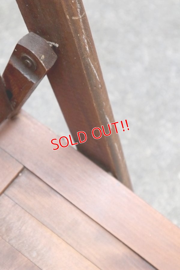 画像10: dp-190701-17 Vintage Wood Folding Chair