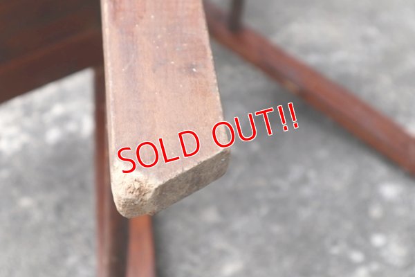 画像12: dp-190701-17 Vintage Wood Folding Chair