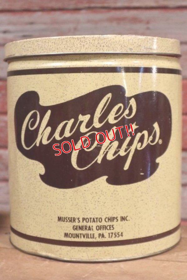 画像2: dp-190701-28 Charles Chips / Vintage Potato Chips Can