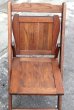 画像2: dp-190701-17 Vintage Wood Folding Chair (2)