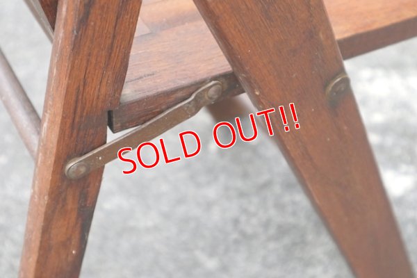 画像8: dp-190701-17 Vintage Wood Folding Chair