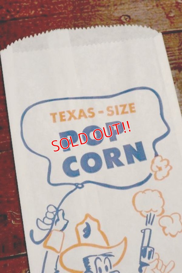 画像2: nt-190701-01 TEXAS SIZE POP CORN / Vintage Paper Bag