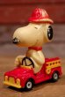 画像1: ct-190801-02 Snoopy / AVIVA 1970's Die Cast Car "Fire Engine" (1)