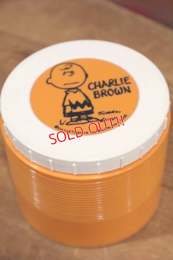 画像1: ct-190801-03 Charlie Brown / Thermos 1970's Plastic Jar