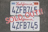 dp-190801-03 License Plate "California" Set