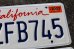 画像2: dp-190801-03 License Plate "California" Set (2)