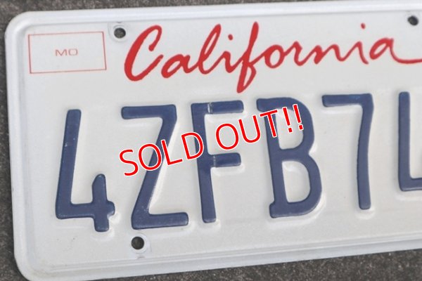 画像3: dp-190801-03 License Plate "California" Set