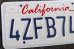 画像3: dp-190801-03 License Plate "California" Set (3)