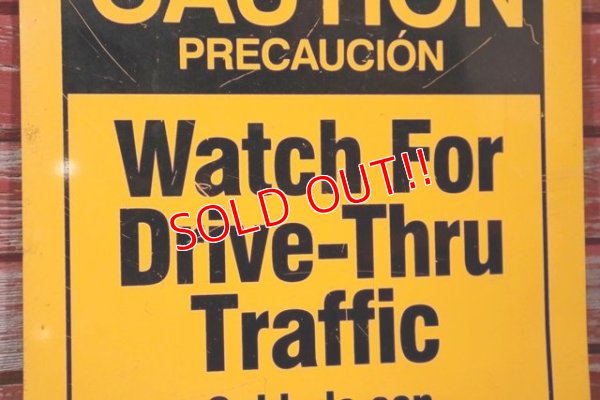 画像3: dp-190801-38 McDonald's / Drive-Thru CAUTION Sign