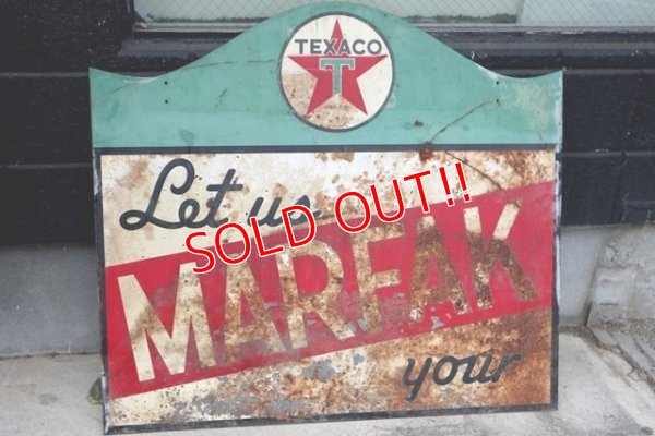 画像5: dp-190801-37 TEXACO / 1940's MARFAK W-side Sign