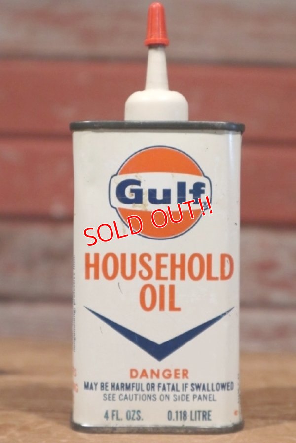 画像1: dp-190801-34 Gulf / 1960's〜Household Oil Can