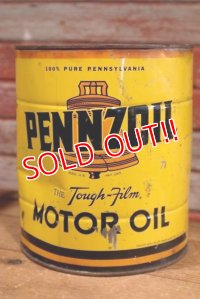 dp-190801-18 PENNZOIL / 1950's 4 U.S.Quarts Motor Oil Can