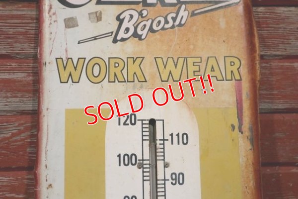 画像4: dp-190801-44 OSHKOSH / 1940's Advertising Thermometer