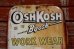 画像2: dp-190801-44 OSHKOSH / 1940's Advertising Thermometer (2)