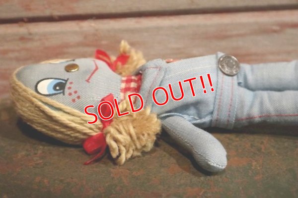 画像6: ct-190801-23 LEVI'S / 1970's Denim Rag Doll Girl (S)