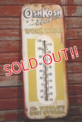 dp-190801-44 OSHKOSH / 1940's Advertising Thermometer