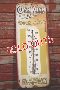dp-190801-44 OSHKOSH / 1940's Advertising Thermometer
