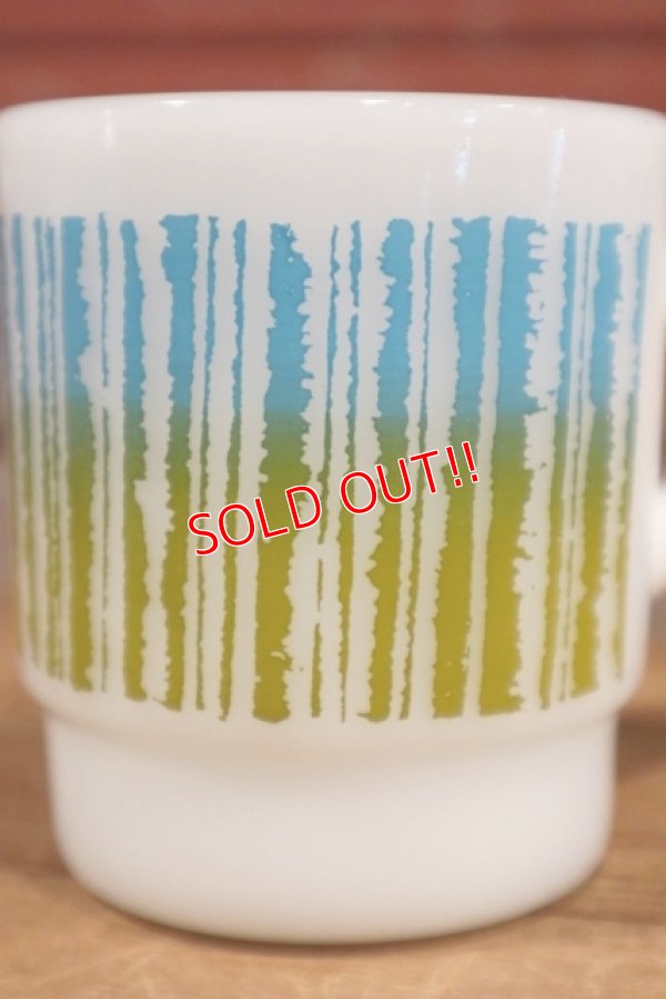 画像2: nfk-190801-02 Fire-King / Jaggy Stripe Mug