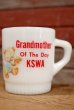 画像1: nfk-190801-09 Fire-King/ Grandmother  OF The Day KSWA Ribbed Bottom Mug (1)