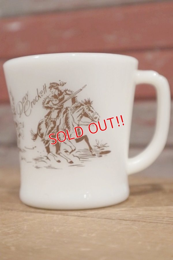 画像1: nfk-190801-07 Fire-King / D-Handle Mug Davy Crockett