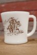 画像1: nfk-190801-07 Fire-King / D-Handle Mug Davy Crockett (1)