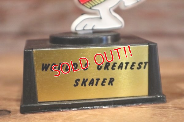 画像3: ct-190801-07 Snoopy / AVIVA 1970's Trophy " World's Greatest Skater"