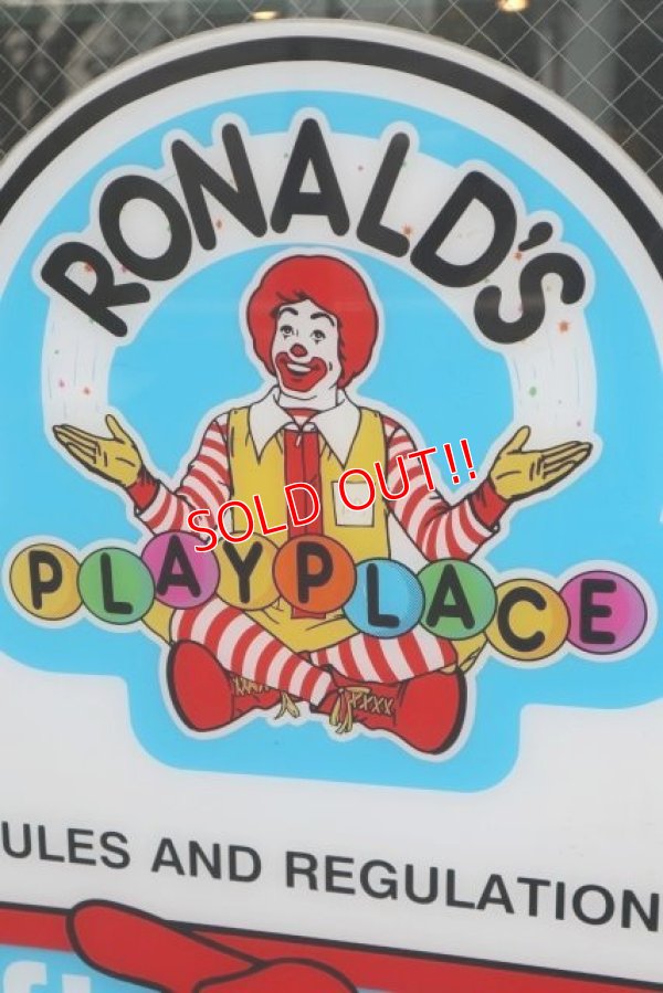 画像2: ct-190801-41 McDonald's / Hamburgler Play Place Sign