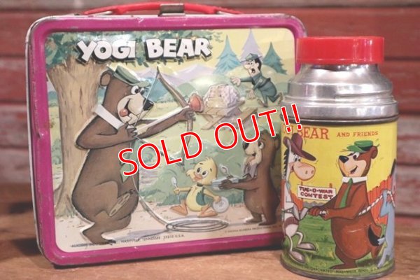 画像1: ct-190905-31 Yogi Bear / Aladdin 1970's Metal Lunch Box