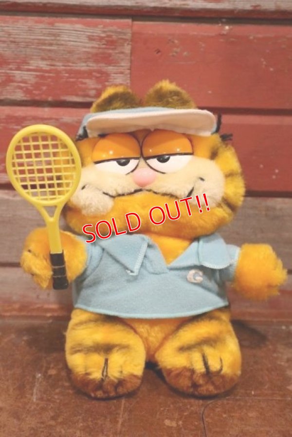 画像1: ct-190910-64 Garfield / 1980's Plush Doll "Tennis"