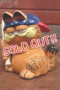 ct-190905-03 Garfield / Enesco 1980's Ceramic Coin Bank "Baseball" 