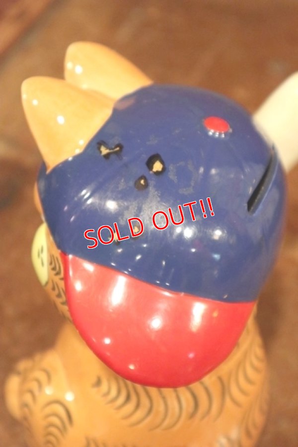 画像6: ct-190905-03 Garfield / Enesco 1980's Ceramic Coin Bank "Baseball"