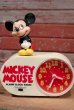 画像1: ct-190905-64 Mickey Mouse / 1970's-1980's Alarm Clock Radio (1)