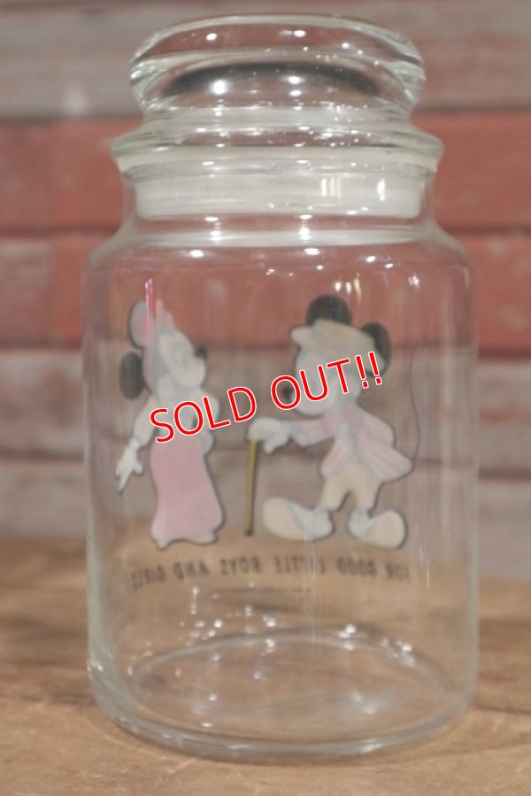 画像4: ct-190905-84 Mickey Mouse & Minnie Mouse / 1960's-1970's Glass Jar