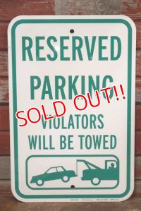 dp-190901-39 Road Sign "RESERVED PARKING"