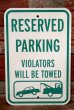 画像1: dp-190901-39 Road Sign "RESERVED PARKING" (1)