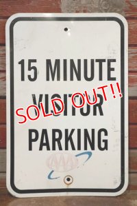 dp-190901-41 Road Sign "15 MINUTE VISITOR PARKING AAA"