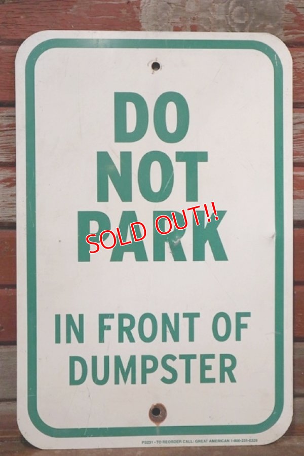 画像1: dp-190901-36 Road Sign "DO NOT PARK"