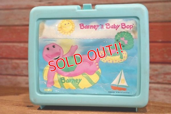 画像1: ct-190901-14 Barney & Baby Bop / THERMOS 1990's Plastic Lunch Box