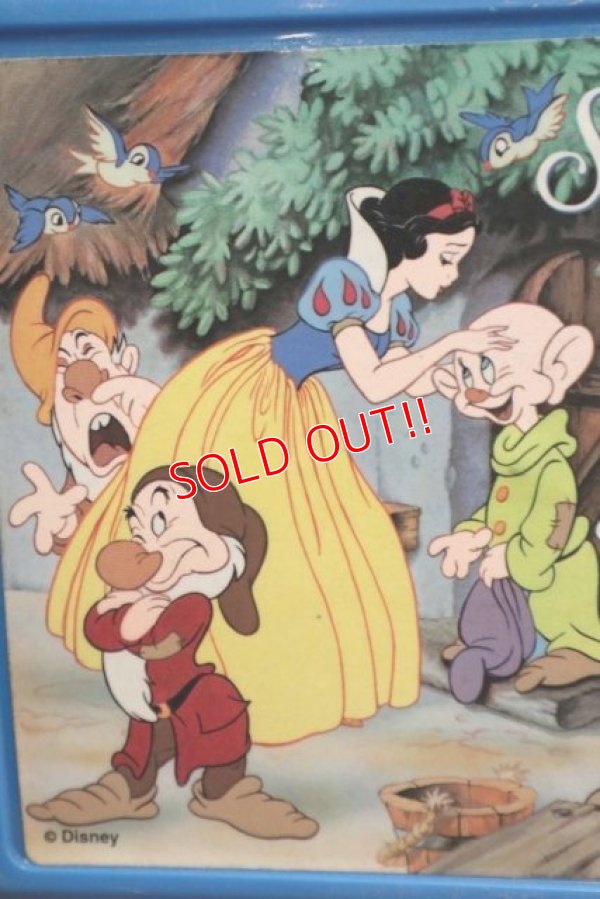 画像2: ct-190901-13 Snow White and the Seven Dwarfs / Aladdin 1990's Plastic Lunch Box