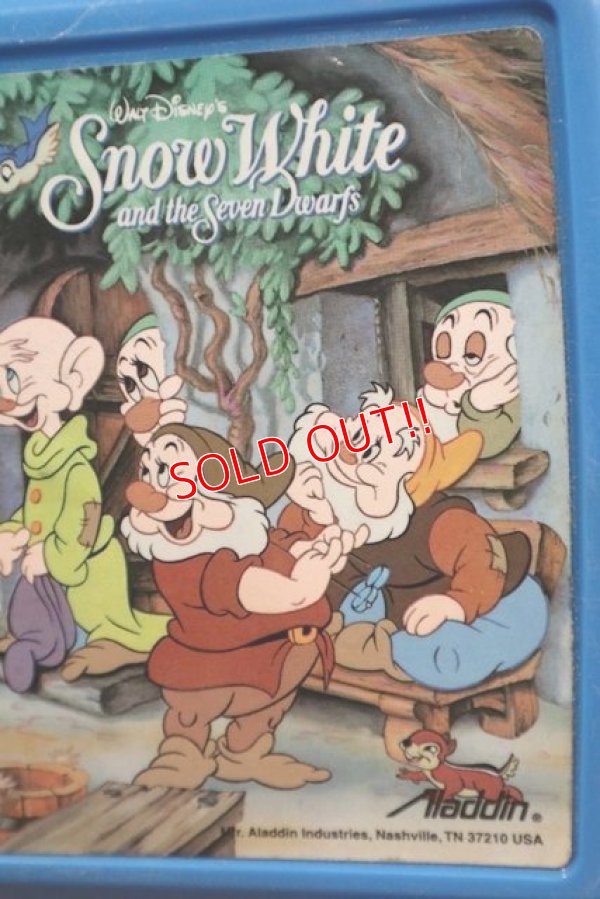 画像3: ct-190901-13 Snow White and the Seven Dwarfs / Aladdin 1990's Plastic Lunch Box