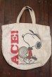 画像1: ct-190901-12 Snoopy / 1970's Tote Bag (1)