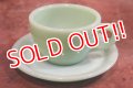 dp-180508-70 Fire-King / Extra Heavy 1940's-1950's Cup & Saucer