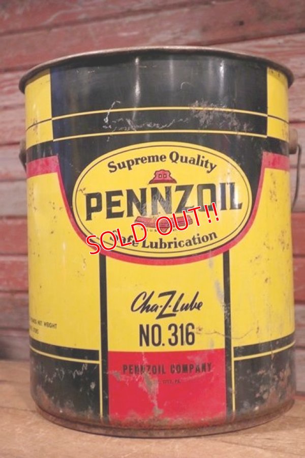 画像1: dp-191001-06 PENNZOIL / 1973 5 U.S.Gallons Motor Oil Can