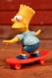 画像3: ct-191001-17 the Simpsons / Bart 1990's PVC "Skateboard" (3)